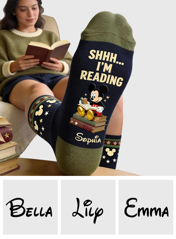 I'm Reading - Personalized Mouse Socks