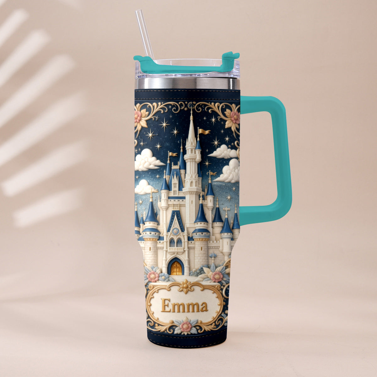 Magic Castle - Personalized Dream Trip Tumbler With Handle