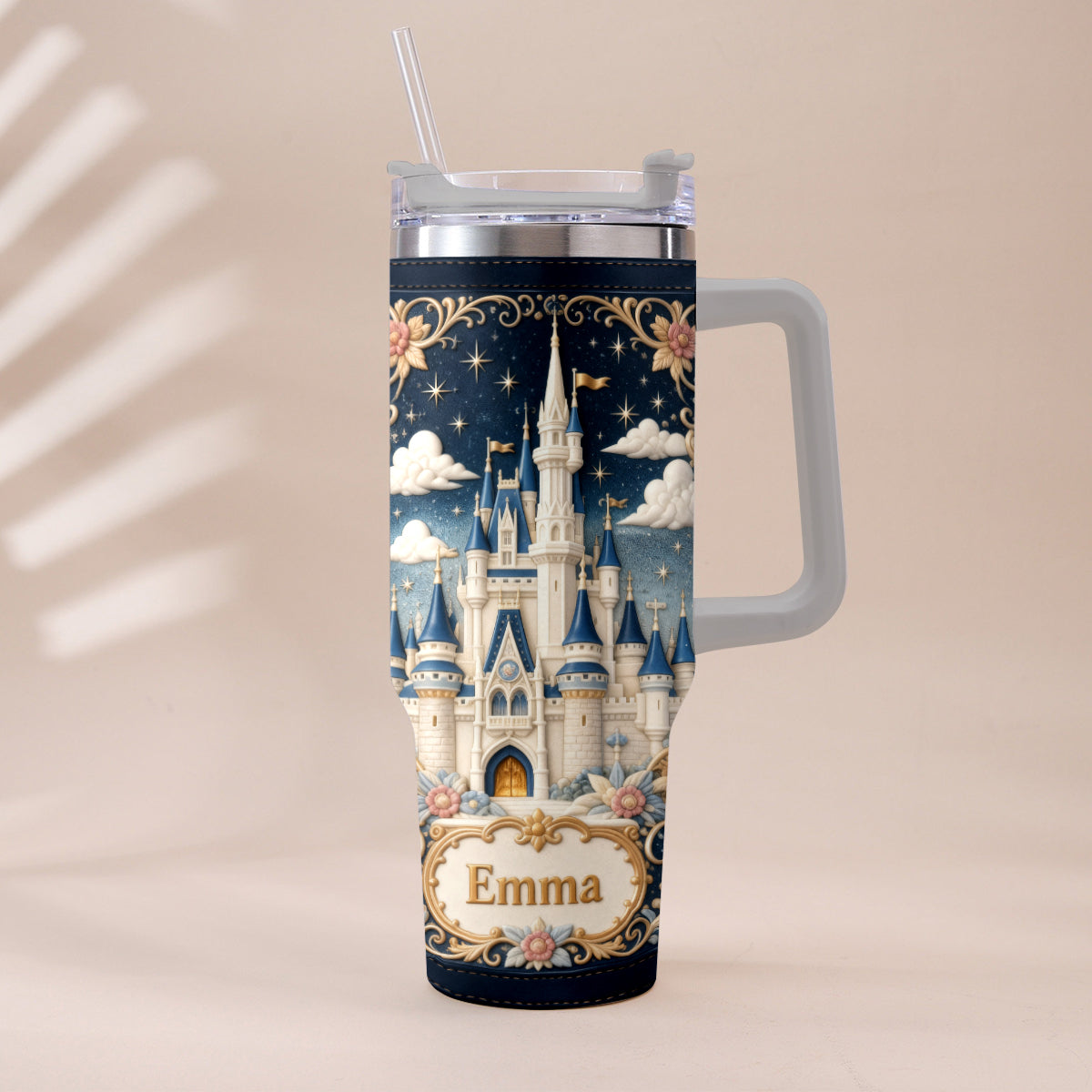 Magic Castle - Personalized Dream Trip Tumbler With Handle