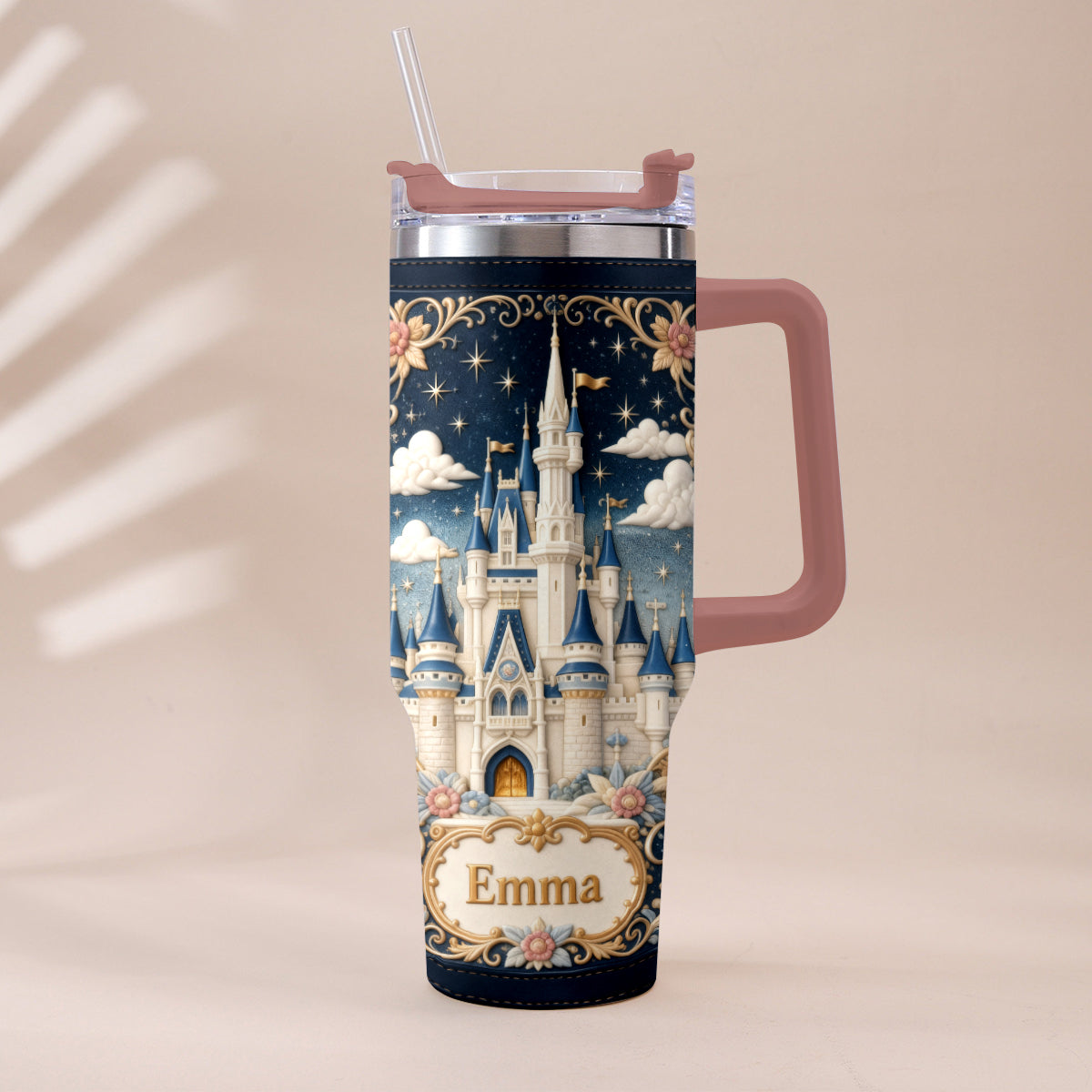 Magic Castle - Personalized Dream Trip Tumbler With Handle