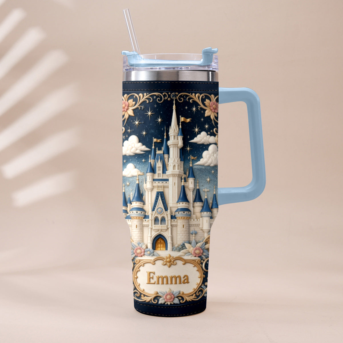 Magic Castle - Personalized Dream Trip Tumbler With Handle