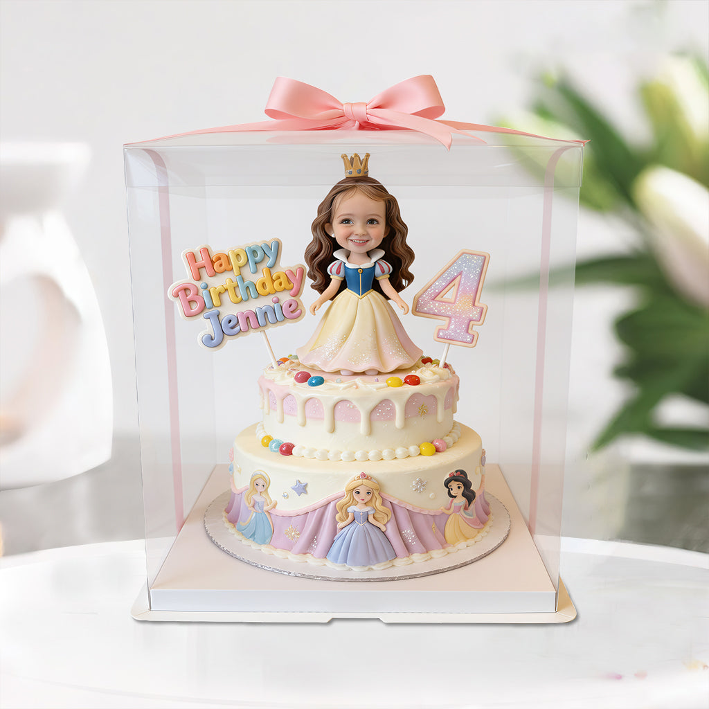 Happy Birthday Gift - Personalized Beautiful Princess Custom Shaped Acrylic Plaque