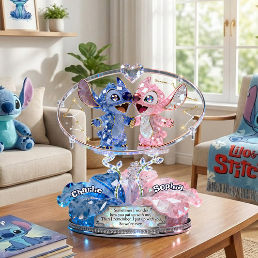 Cute Romantic - Personalized Ohana Custom Shaped Acrylic Plaque