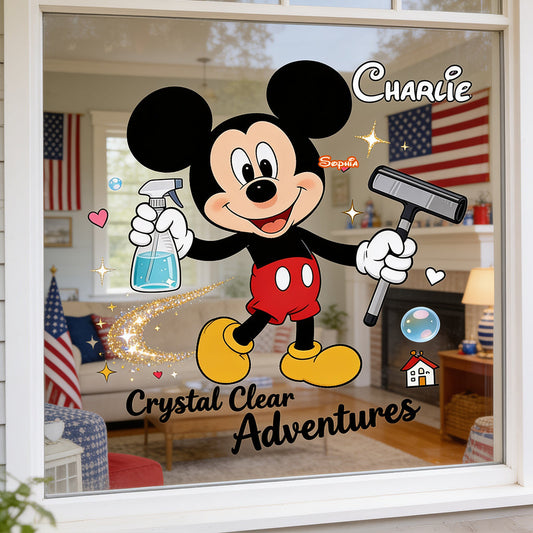 Crystal Clear Adventures - Personalized Mouse Decal Full