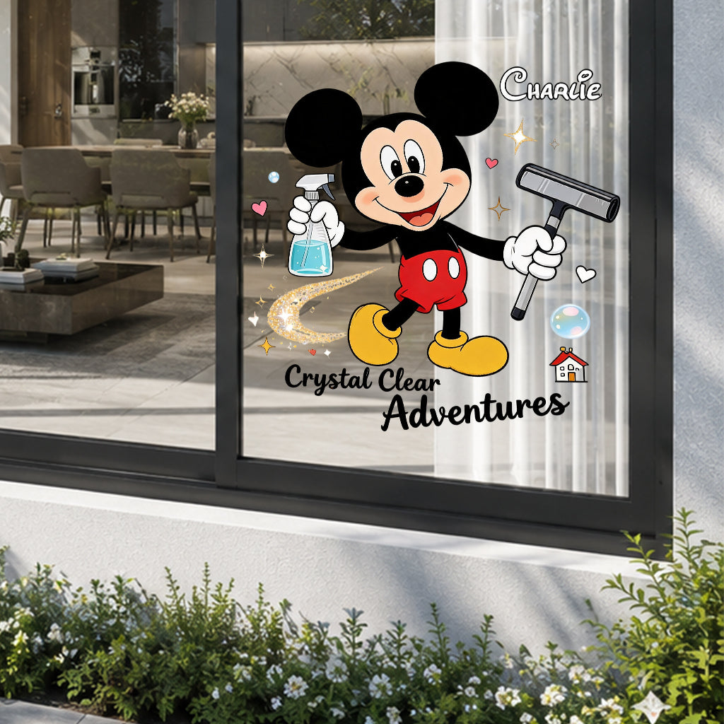 Crystal Clear Adventures - Personalized Mouse Decal Full