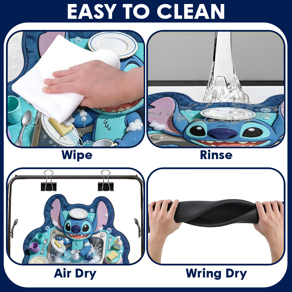 Dishes Ohana Problem - Personalized Ohana Drying Mat
