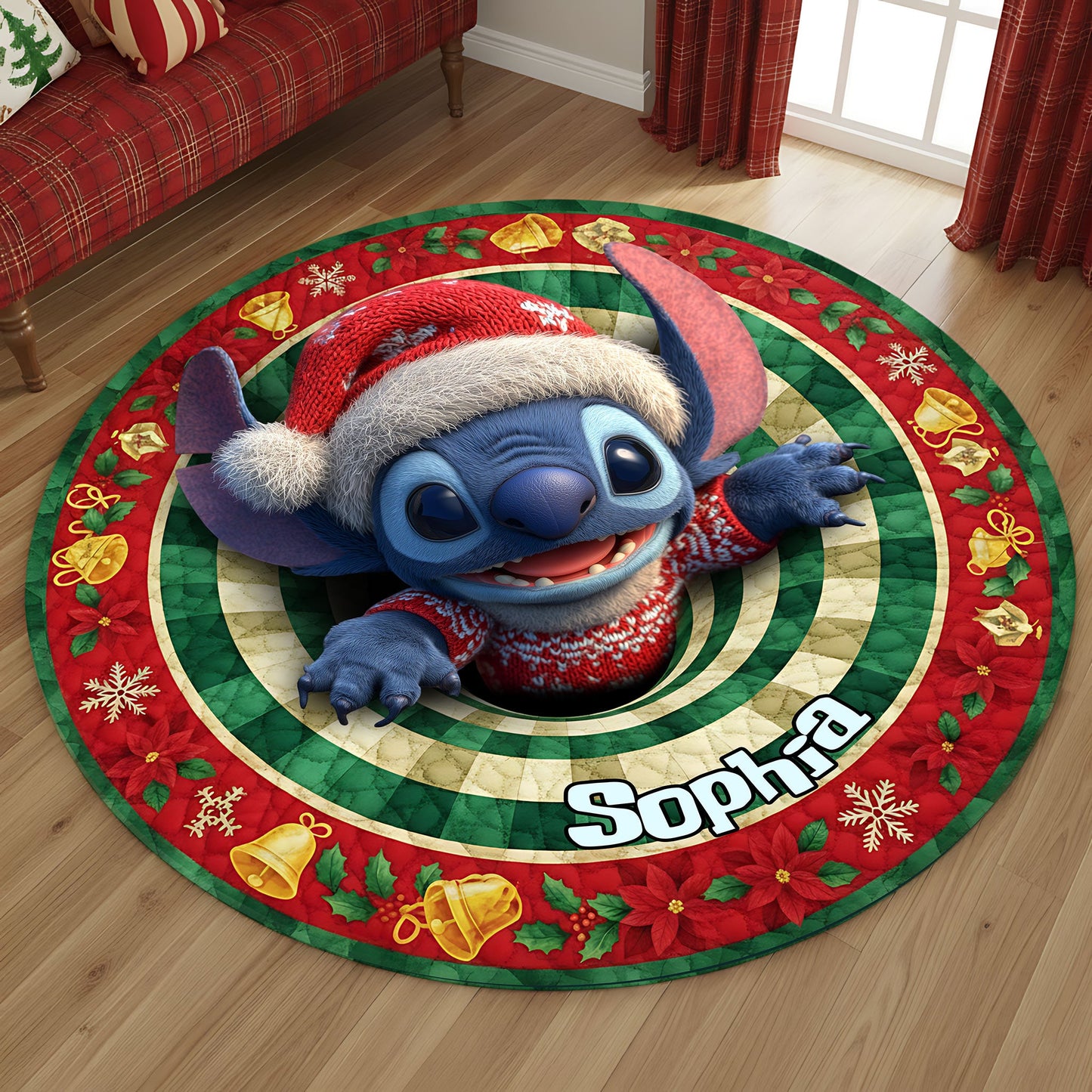 Ohana Means Family - Personalized Ohana Round Rug