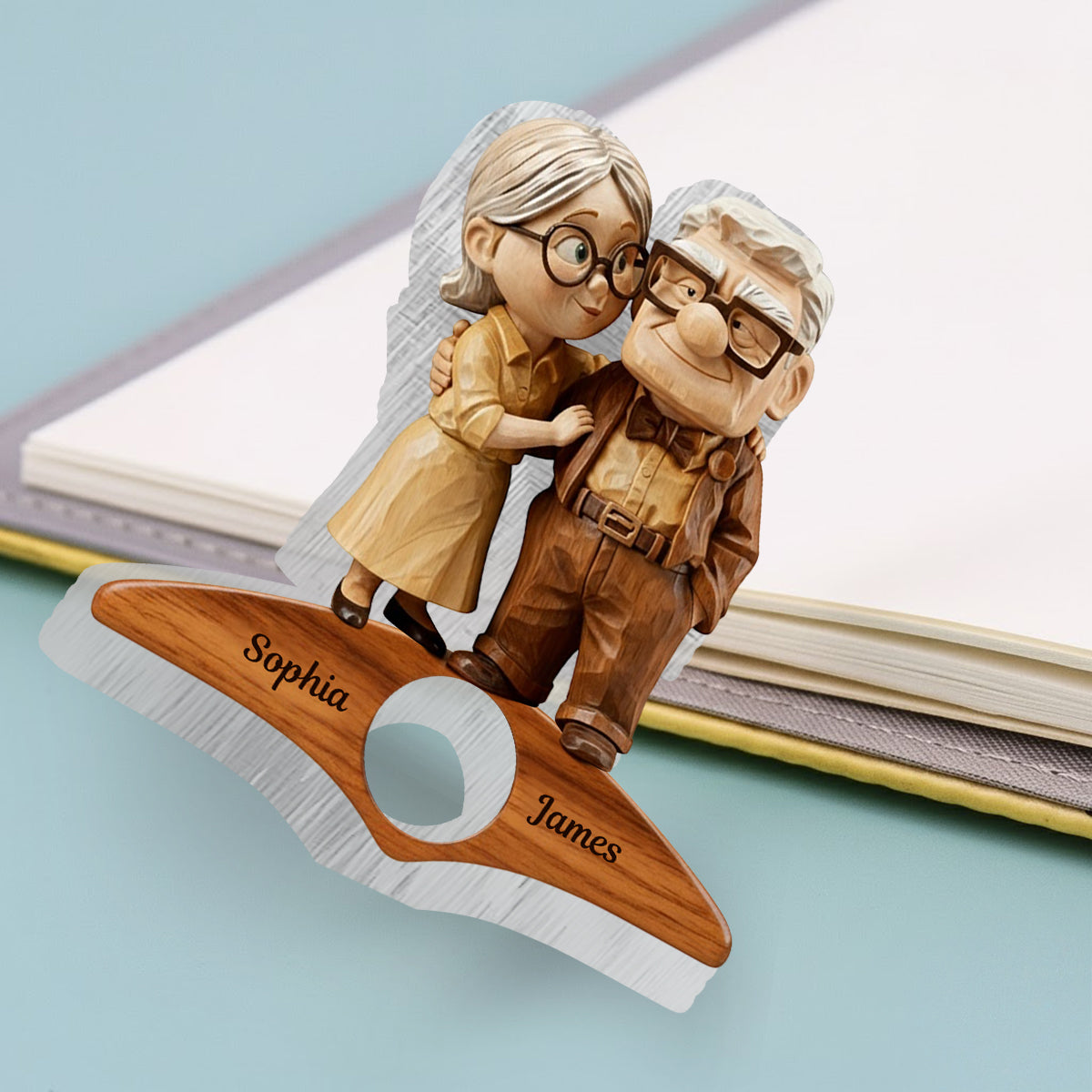 You Are My Greatest Adventure - Personalized Mouse Book Page Holder