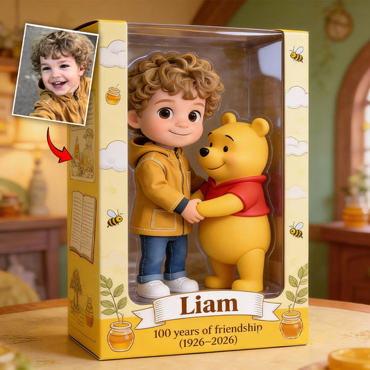 Friends - Personalized Yellow Bear Custom Shaped Acrylic Plaque