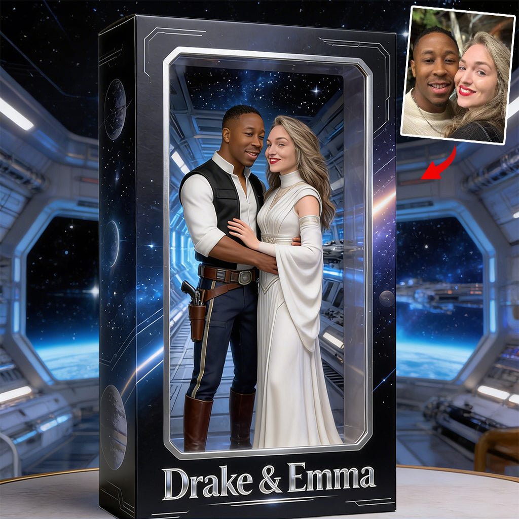 Any Photo Love You To The Death Star And Back - Personalized The Force Custom Shaped Acrylic Plaque