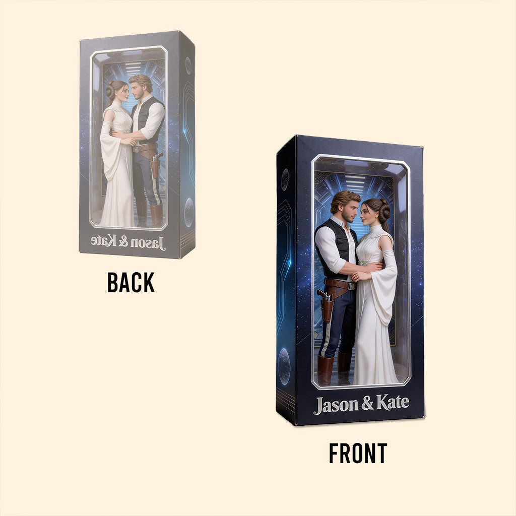 Any Photo Love You To The Death Star And Back - Personalized The Force Custom Shaped Acrylic Plaque