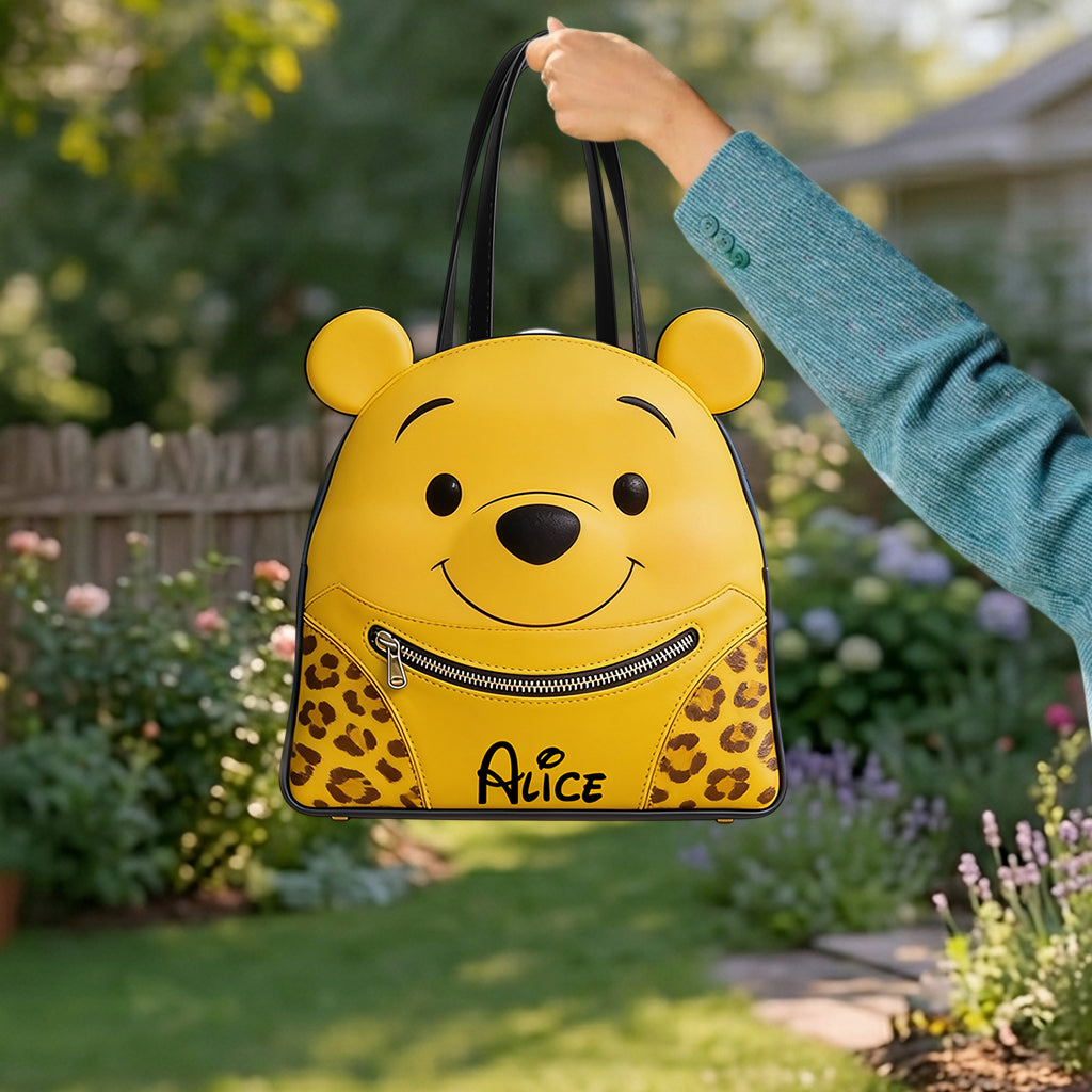 Yellow Bear - Personalized Yellow Bear Custom Shape Tote Bag