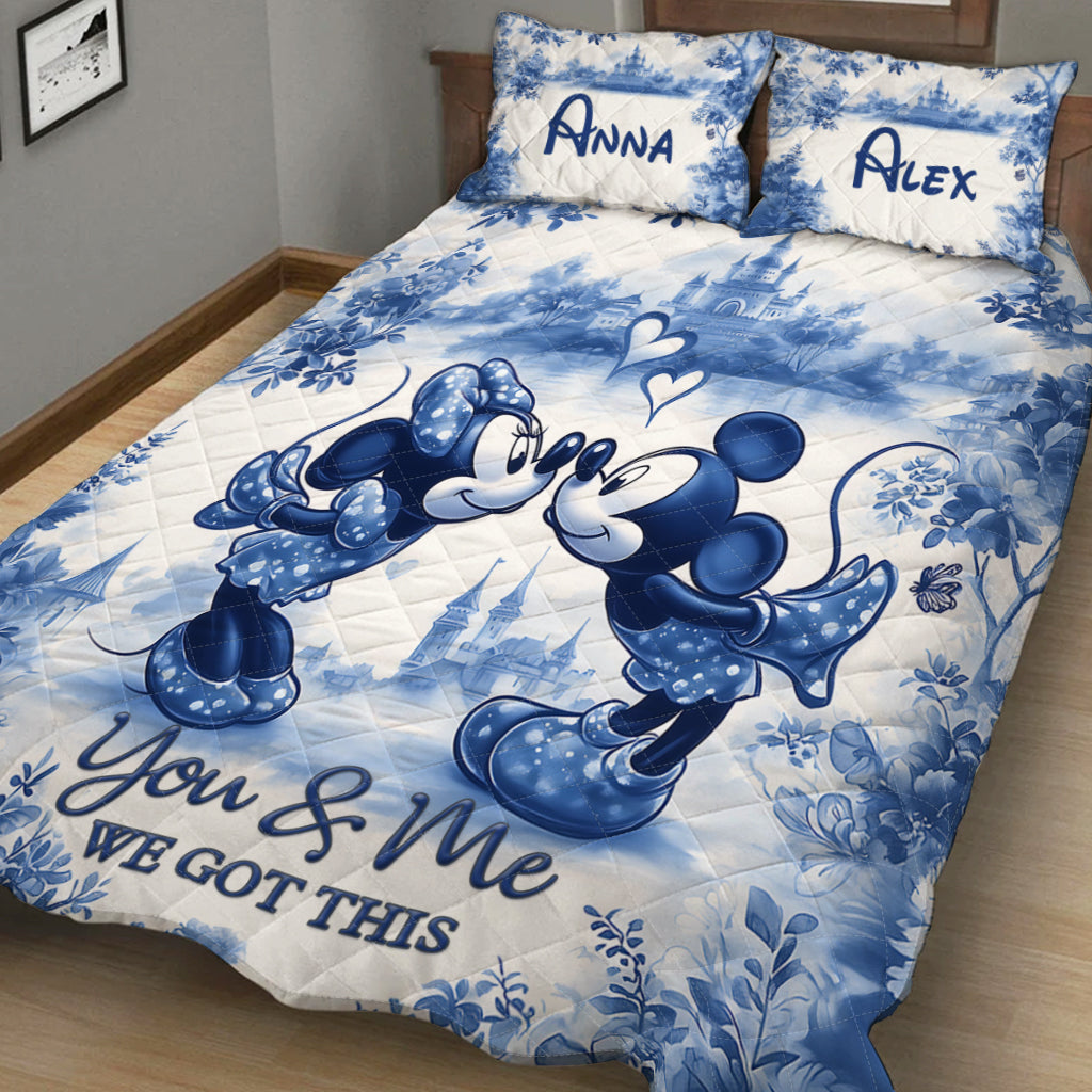 You & Me We Got This - Personalized Mouse Quilt Set