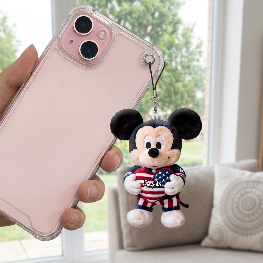 Cute Mouse Ears - Personalized Mouse Plush Keychain