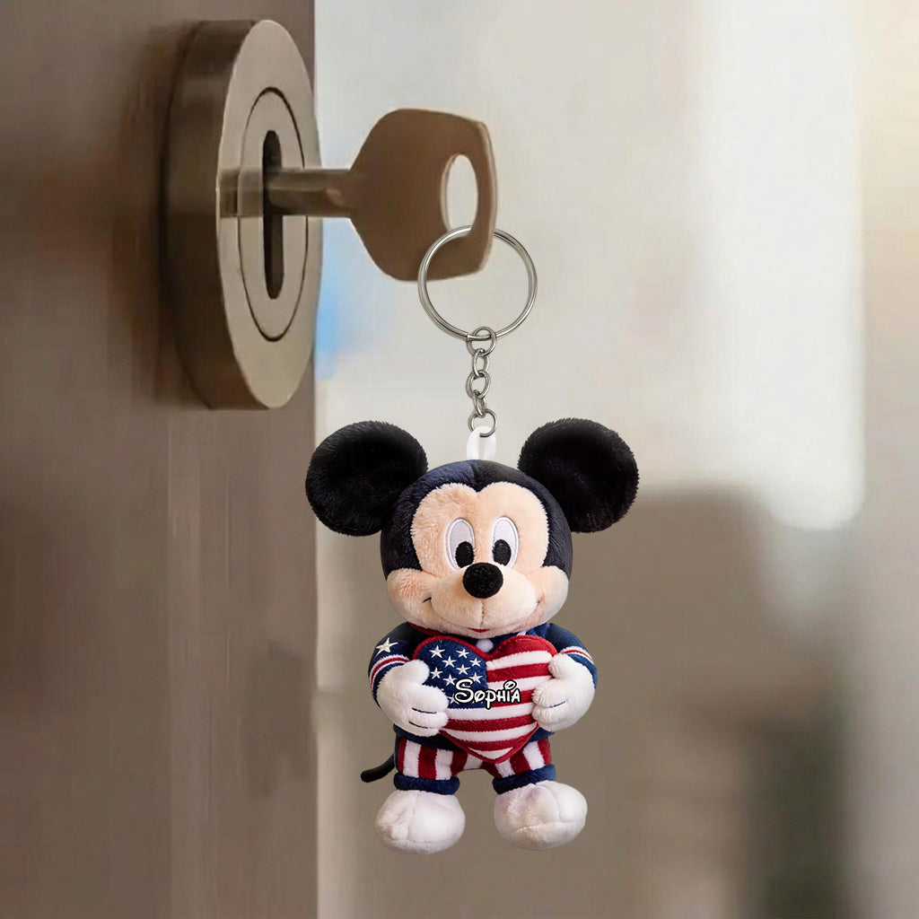 Cute Mouse Ears - Personalized Mouse Plush Keychain