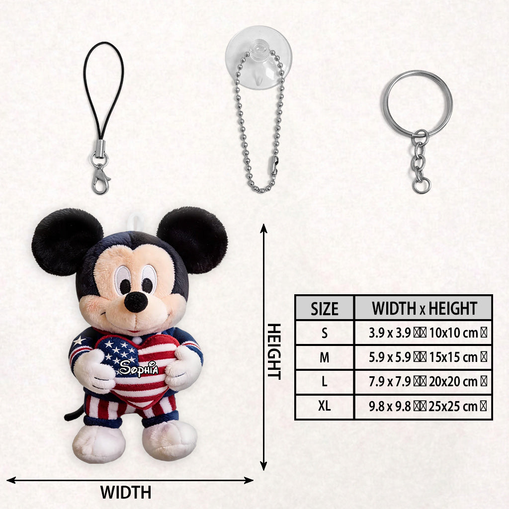 Cute Mouse Ears - Personalized Mouse Plush Keychain