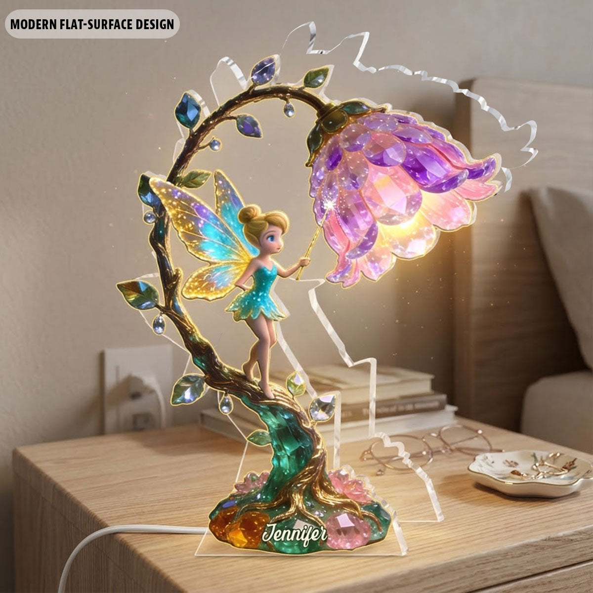 Fairy Flower - Personalized Dream Trip Acrylic LED Night Light