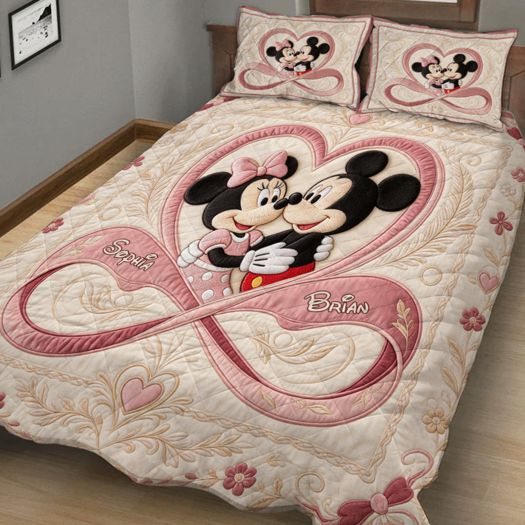 You & Me We Got This - Personalized Mouse Quilt Set