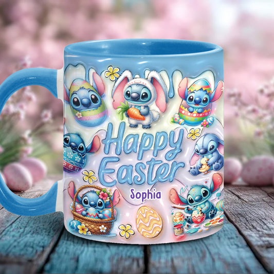 Happy Easter - Personalized Ohana Accent Mug
