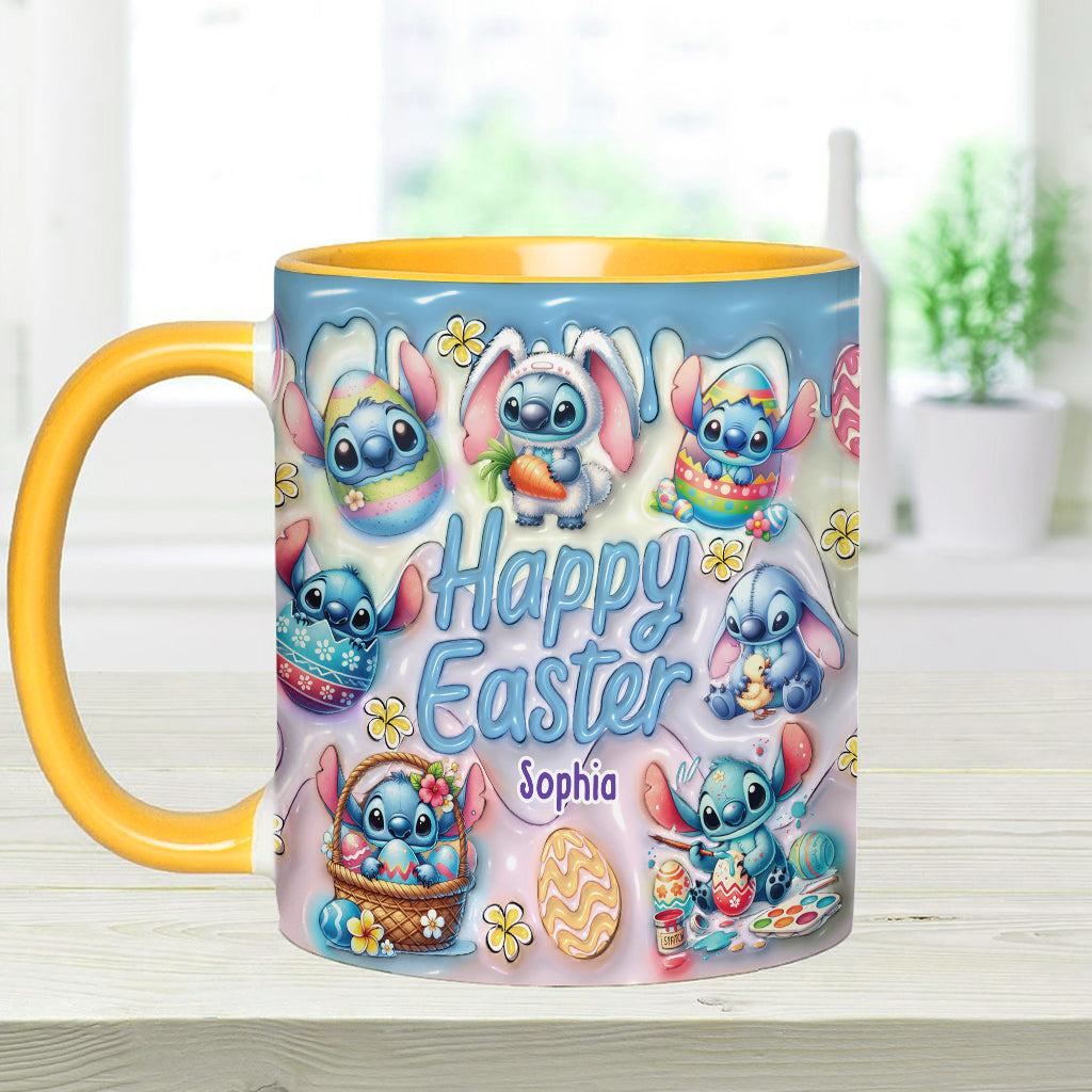 Happy Easter - Personalized Ohana Accent Mug