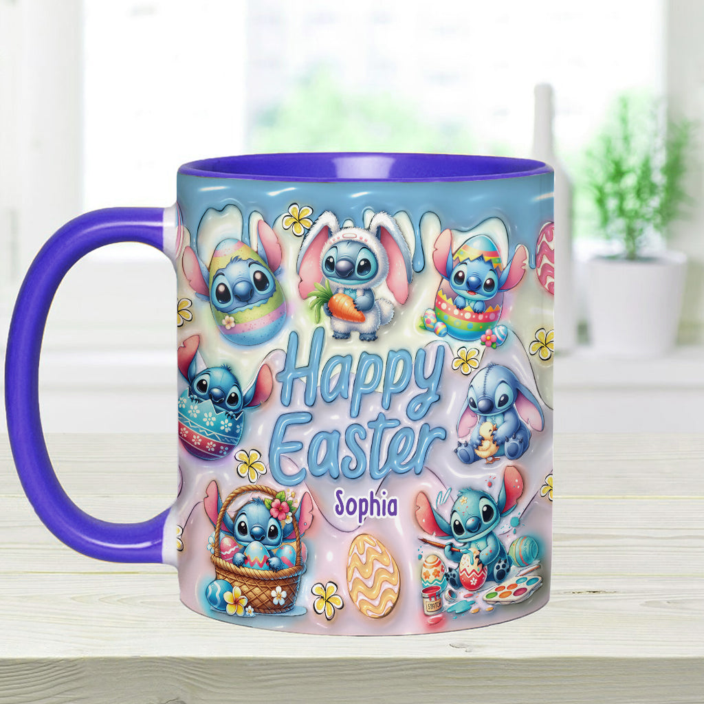 Happy Easter - Personalized Ohana Accent Mug