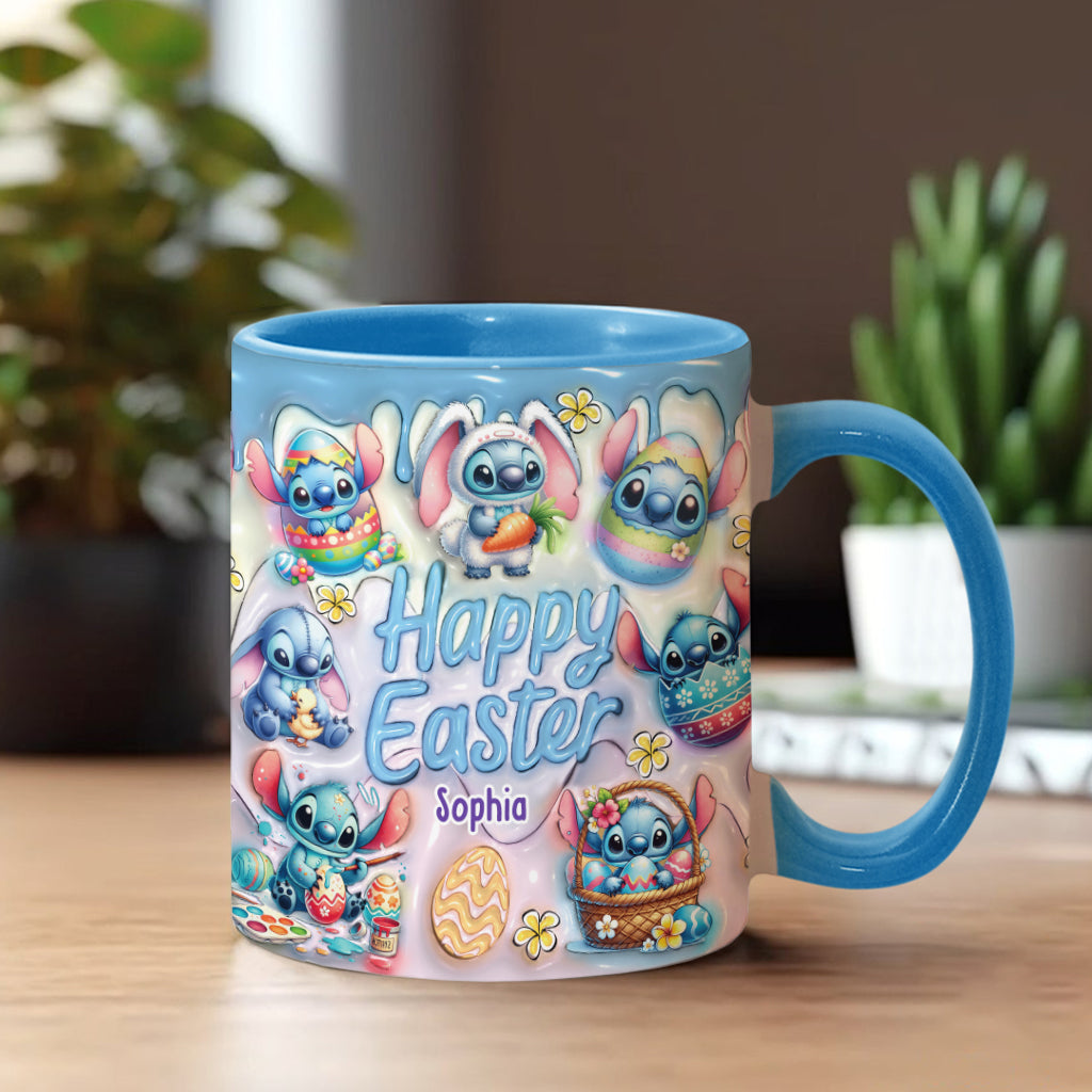 Happy Easter - Personalized Ohana Accent Mug