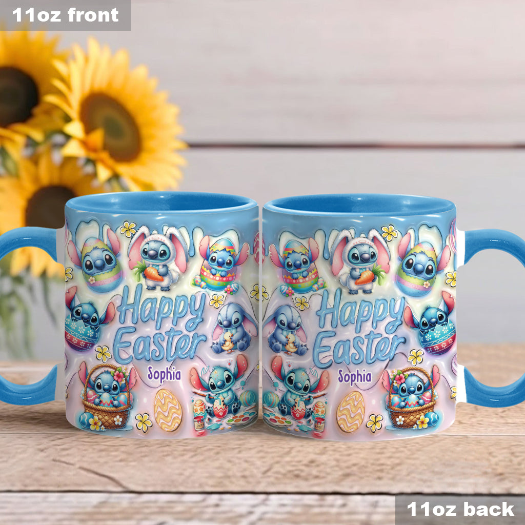 Happy Easter - Personalized Ohana Accent Mug