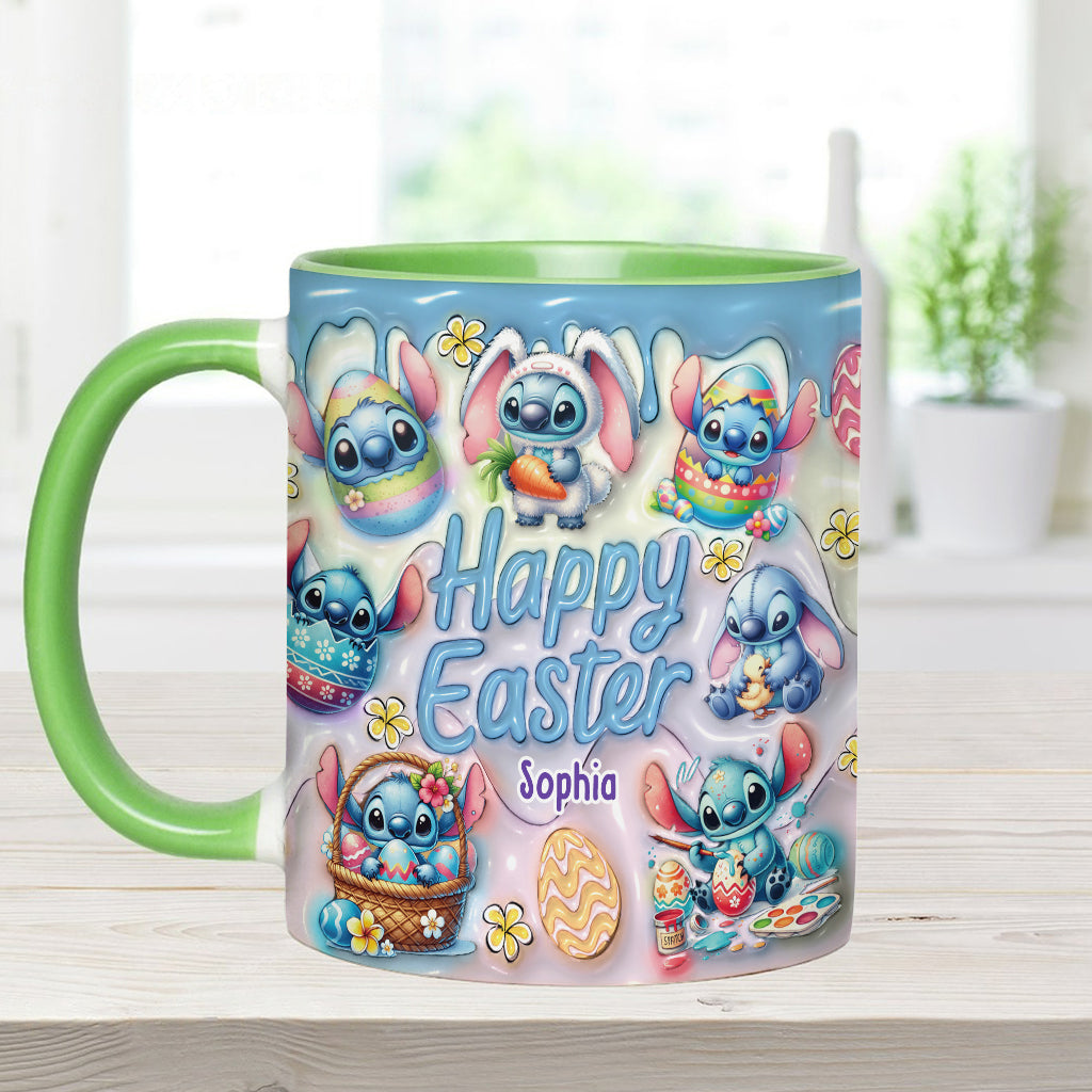 Happy Easter - Personalized Ohana Accent Mug