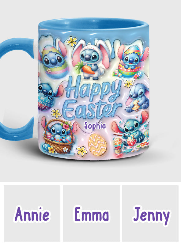 Happy Easter - Personalized Ohana Accent Mug