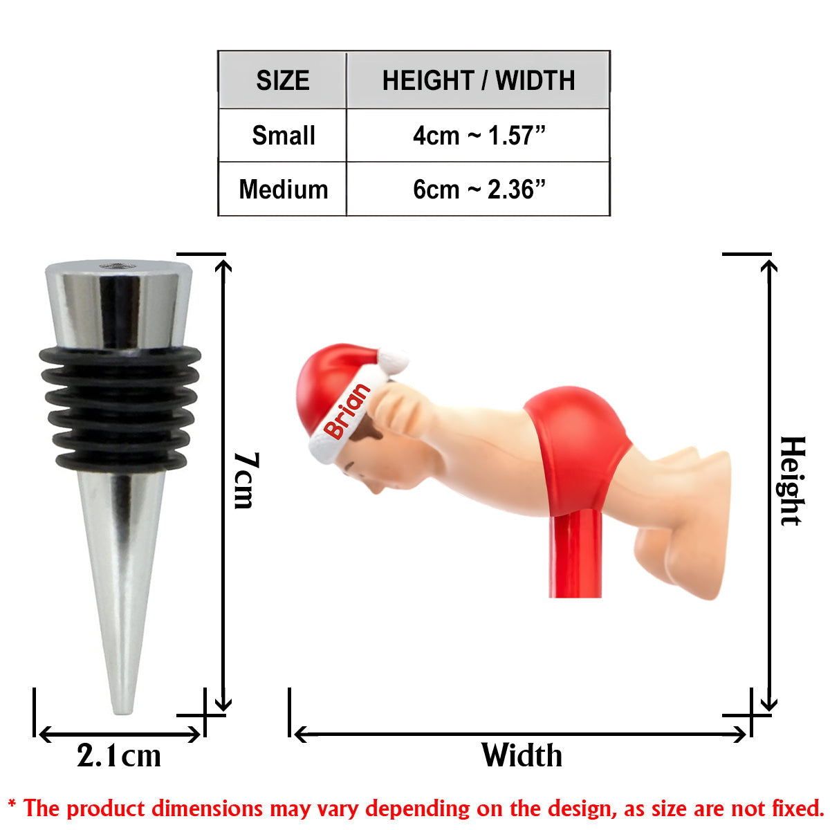 Naughty Christmas - Perfect Xmas Gift For Him - Personalized Stole Christmas Bottle Stopper