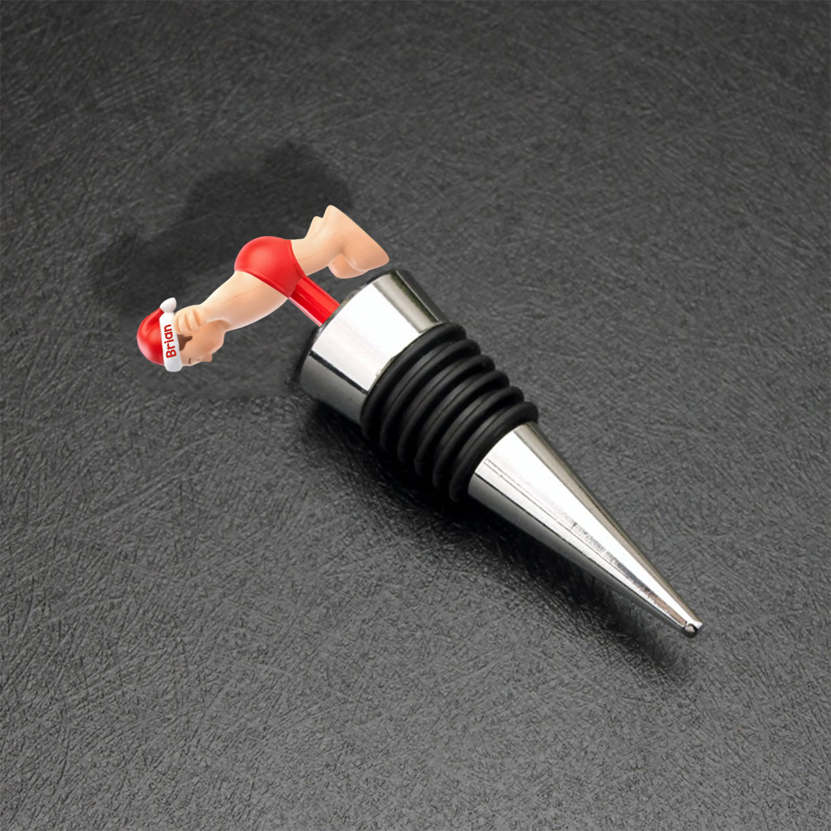 Naughty Christmas - Perfect Xmas Gift For Him - Personalized Stole Christmas Bottle Stopper