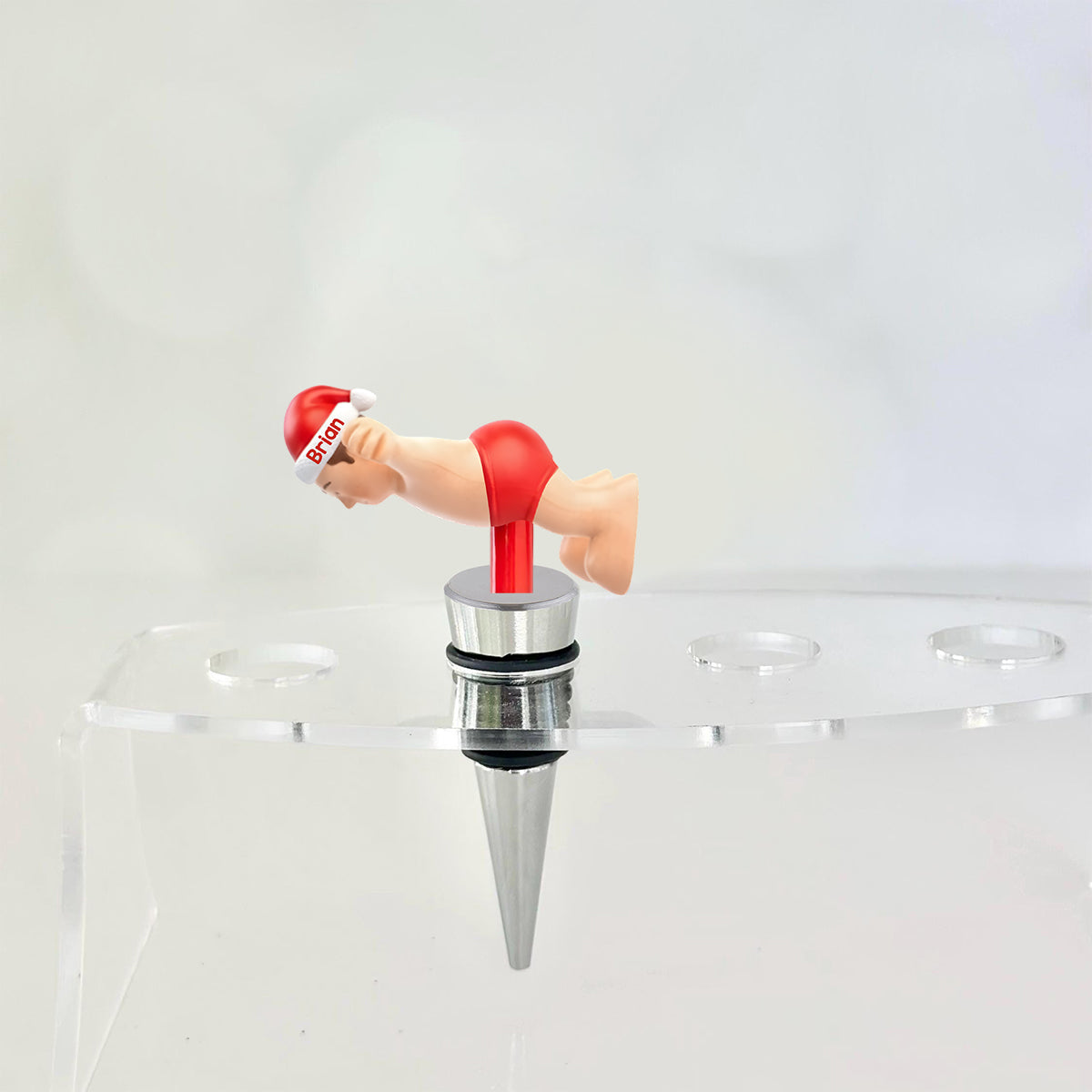 Naughty Christmas - Perfect Xmas Gift For Him - Personalized Stole Christmas Bottle Stopper