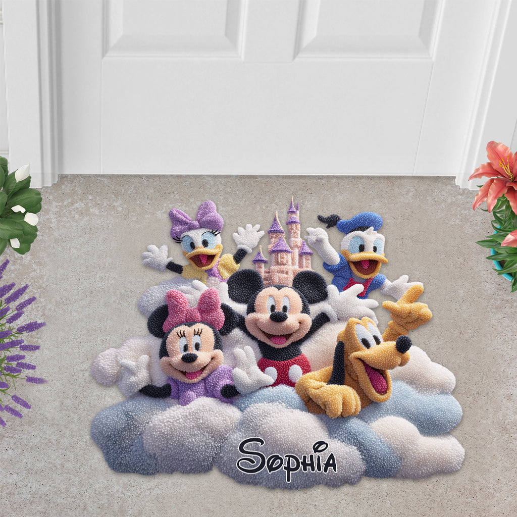 Magical Friends - Personalized Mouse Shaped Doormat/ Rug