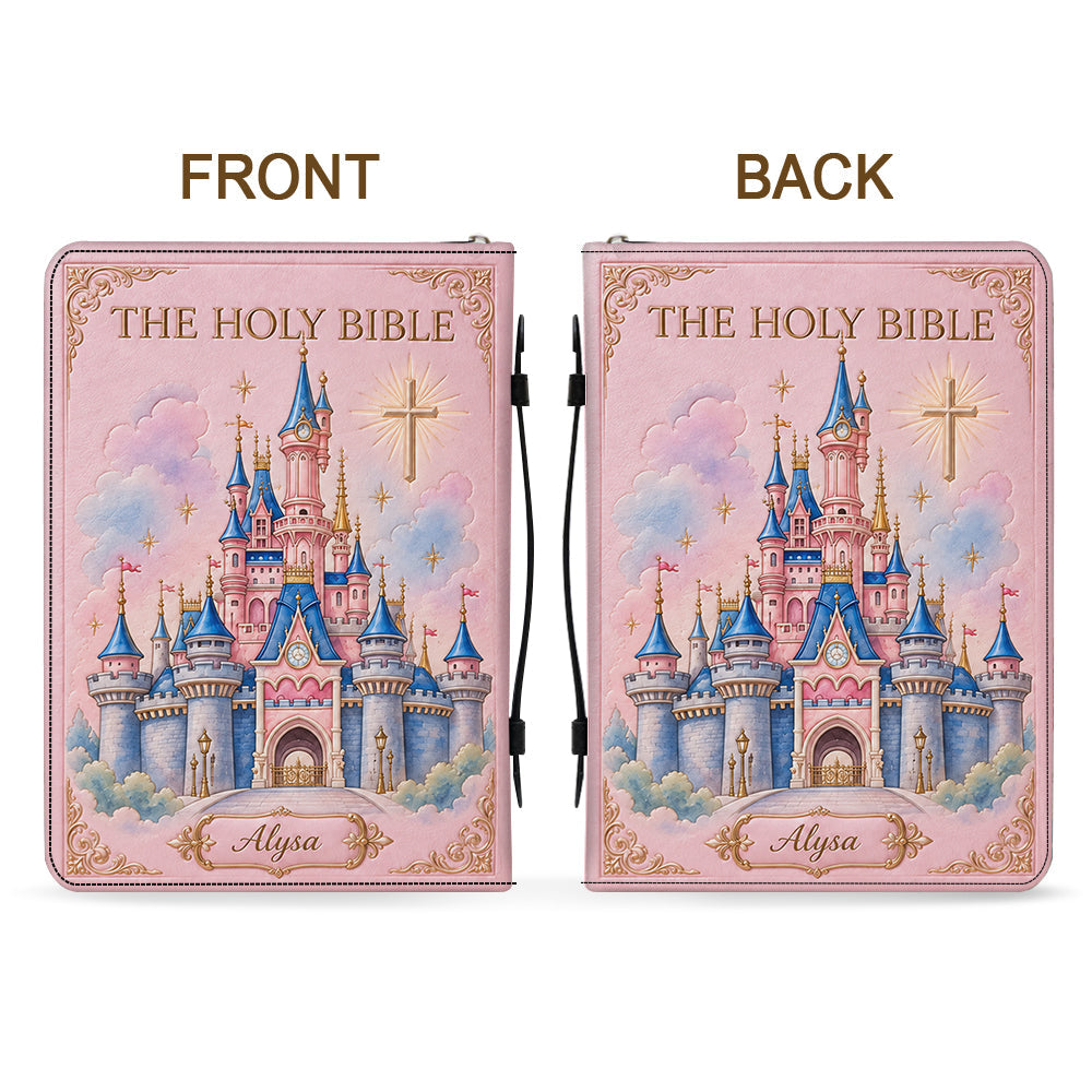 Church & Castle - Personalized Dream Trip Leather Bible Cover Bag
