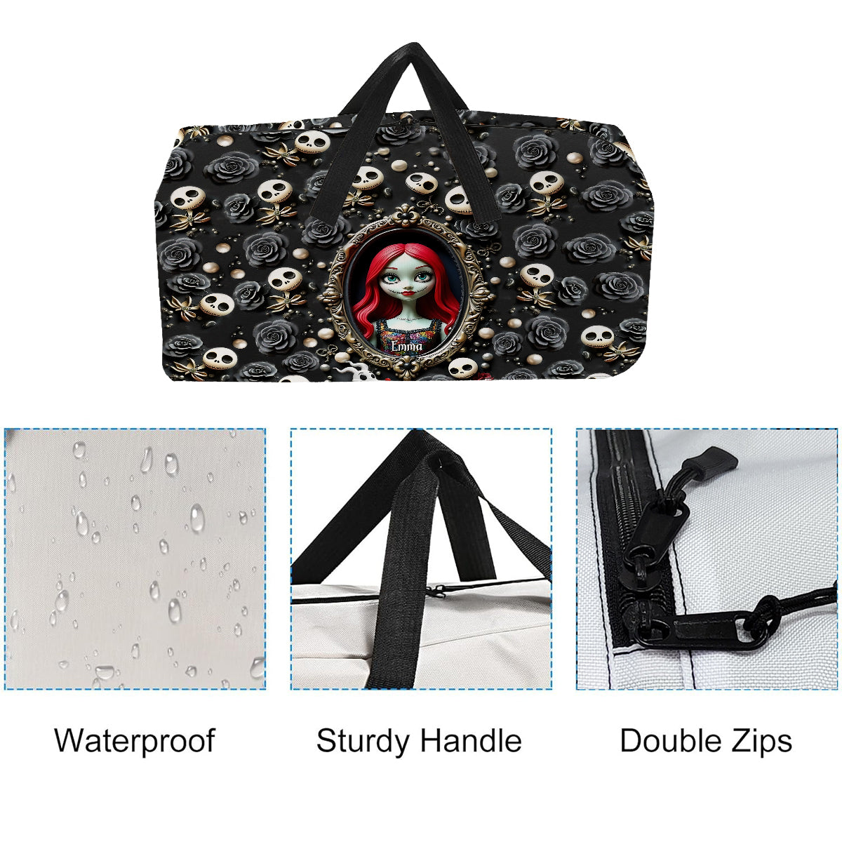 Adventure Awaits - Personalized Nightmare Luggage Cover & Duffle Bag