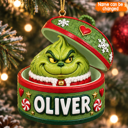 Green Dumpling - Personalized Stole Christmas Premium 3D Ornament