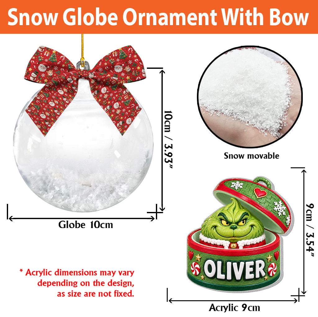 Green Dumpling - Personalized Stole Christmas Premium 3D Ornament