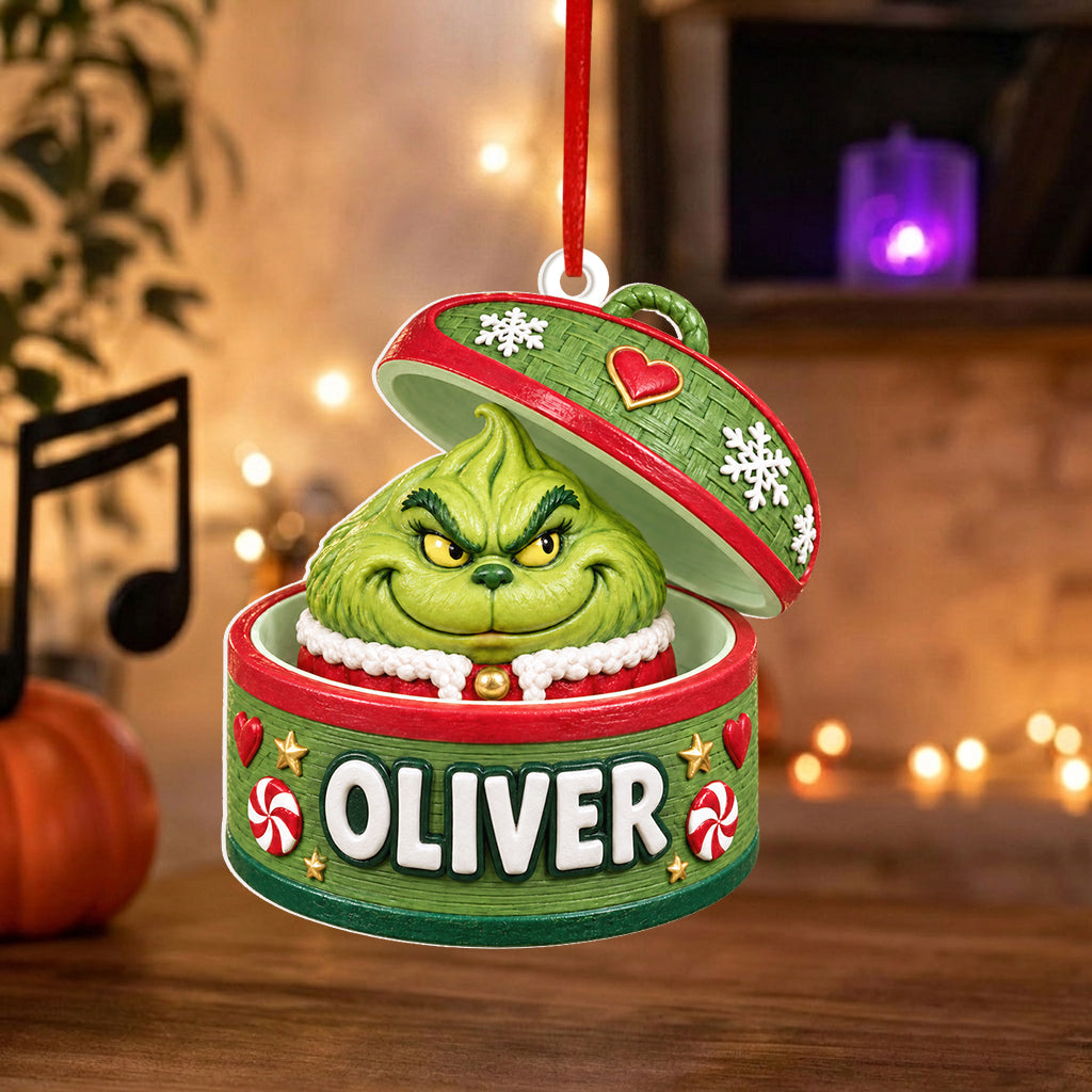 Green Dumpling - Personalized Stole Christmas Premium 3D Ornament