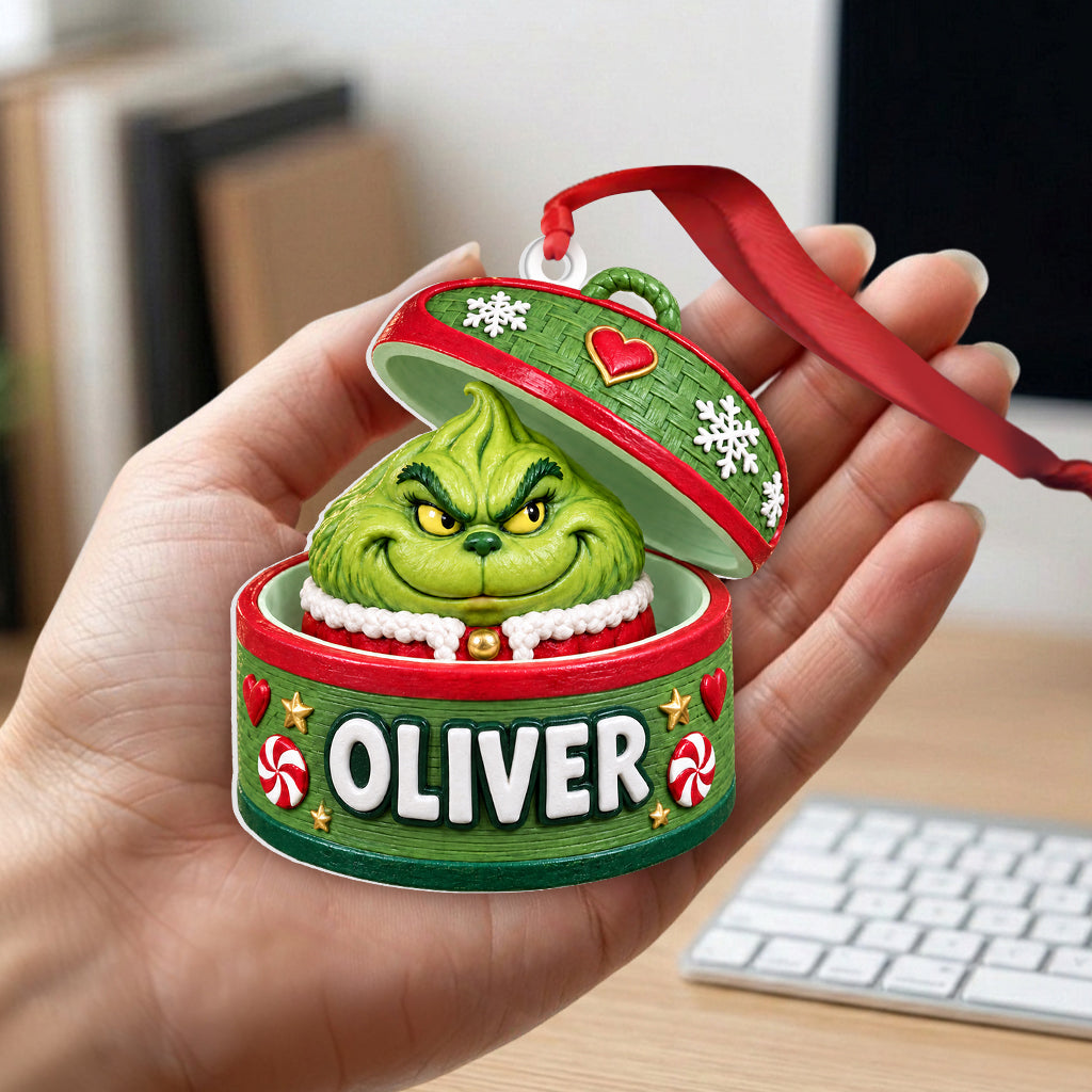 Green Dumpling - Personalized Stole Christmas Premium 3D Ornament