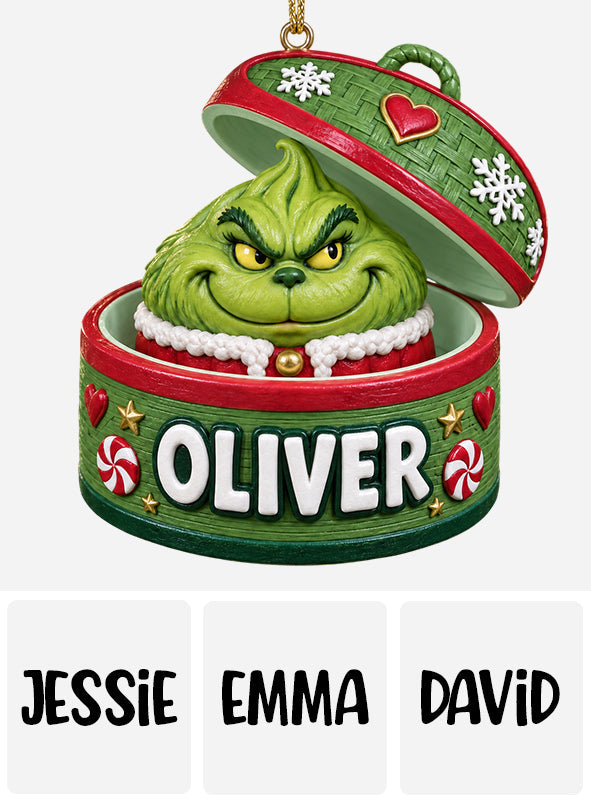 Green Dumpling - Personalized Stole Christmas Premium 3D Ornament