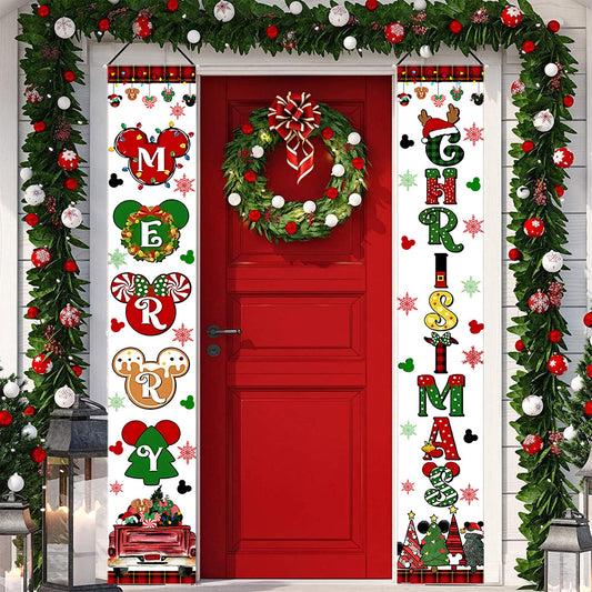 Merry Christmas - Mouse Porch Sign