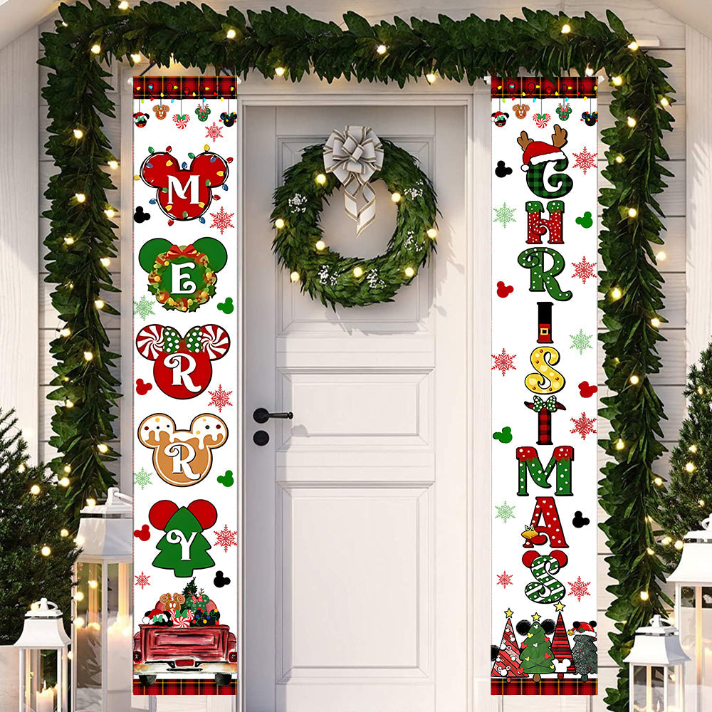 Merry Christmas - Mouse Porch Sign