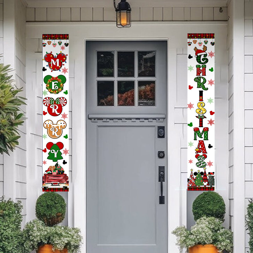 Merry Christmas - Mouse Porch Sign