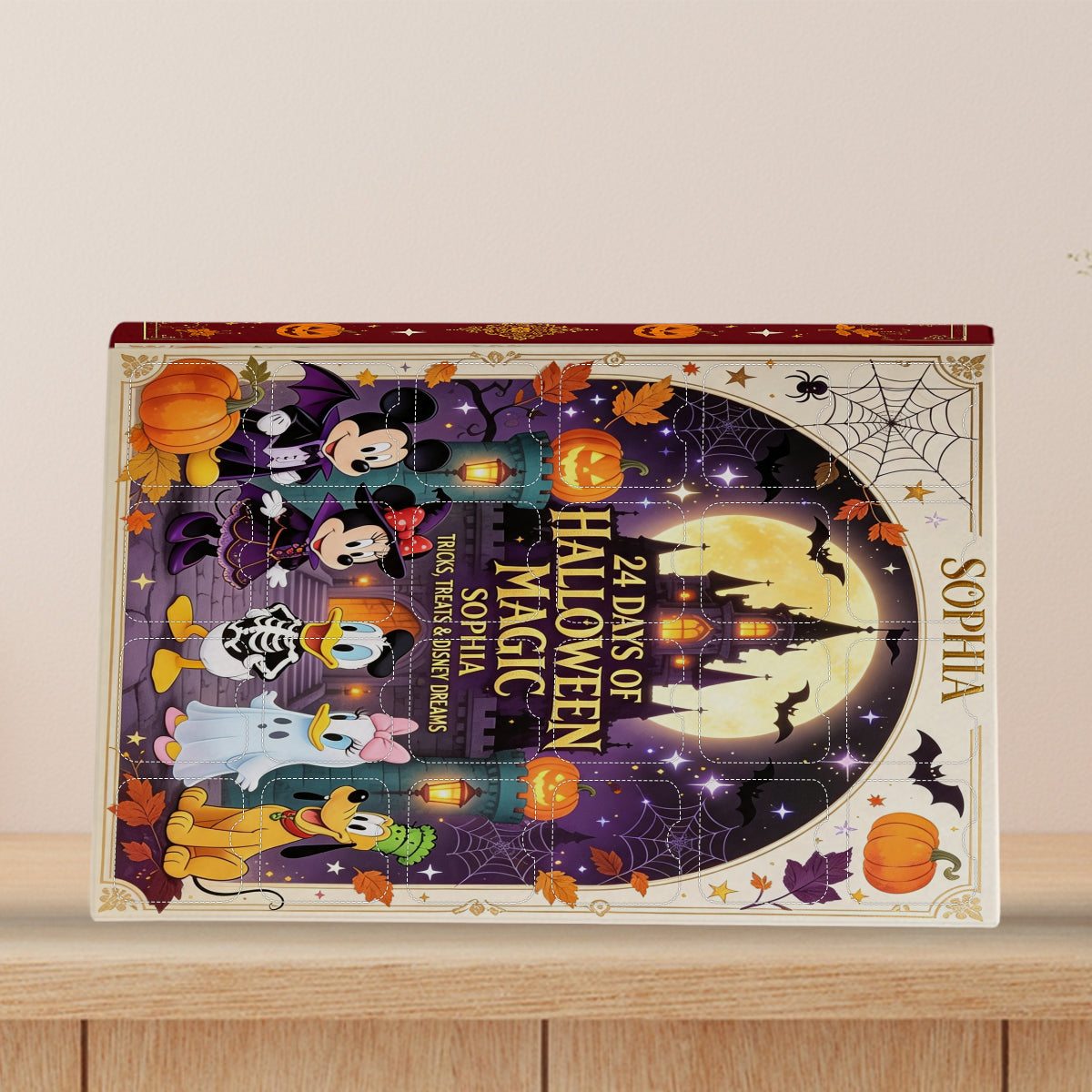 Halloween Magic - Personalized Mouse Advent Calendar With Ornaments