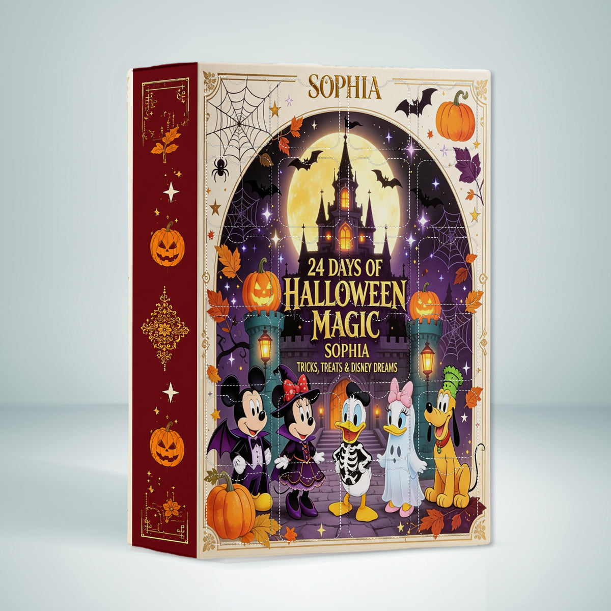 Halloween Magic - Personalized Mouse Advent Calendar With Ornaments