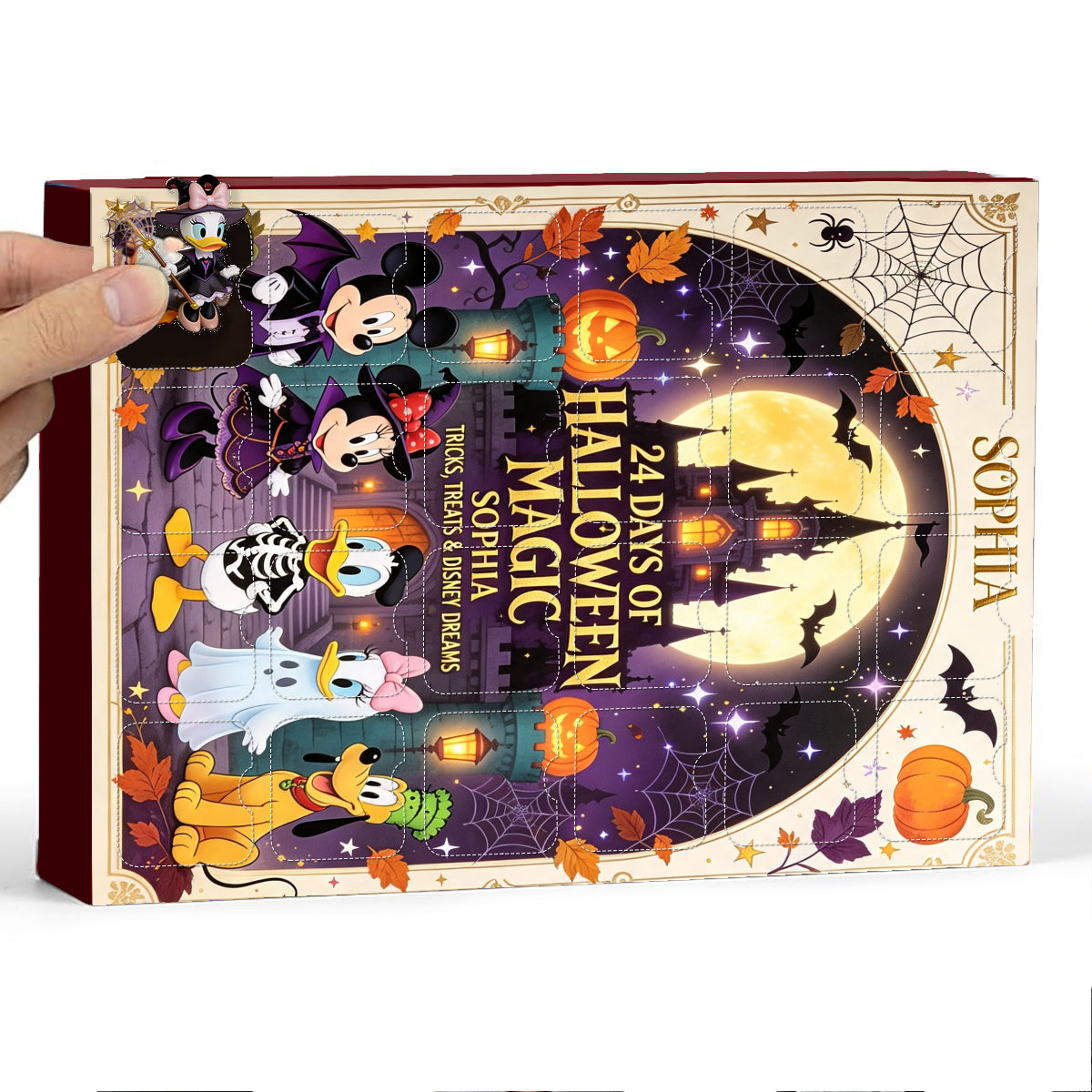 Halloween Magic - Personalized Mouse Advent Calendar With Ornaments