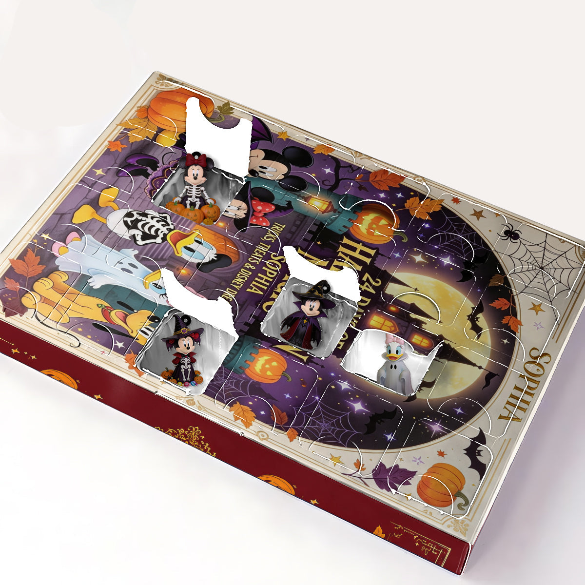 Halloween Magic - Personalized Mouse Advent Calendar With Ornaments