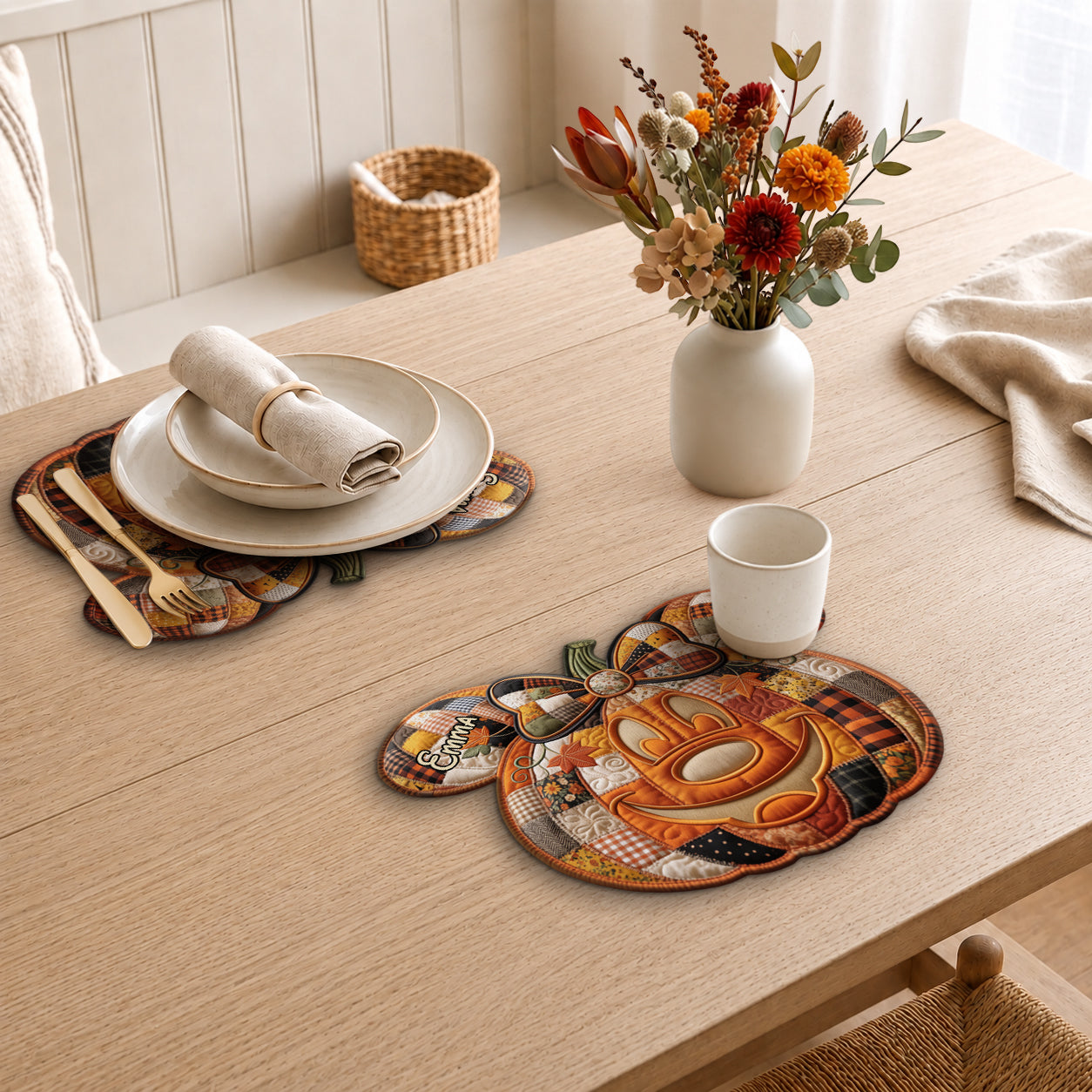 Spooky Magical Night - Personalized Mouse Custom Shape Placemat