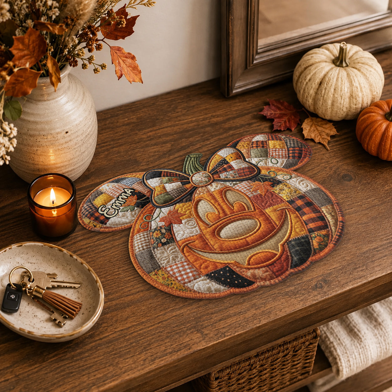 Spooky Magical Night - Personalized Mouse Custom Shape Placemat