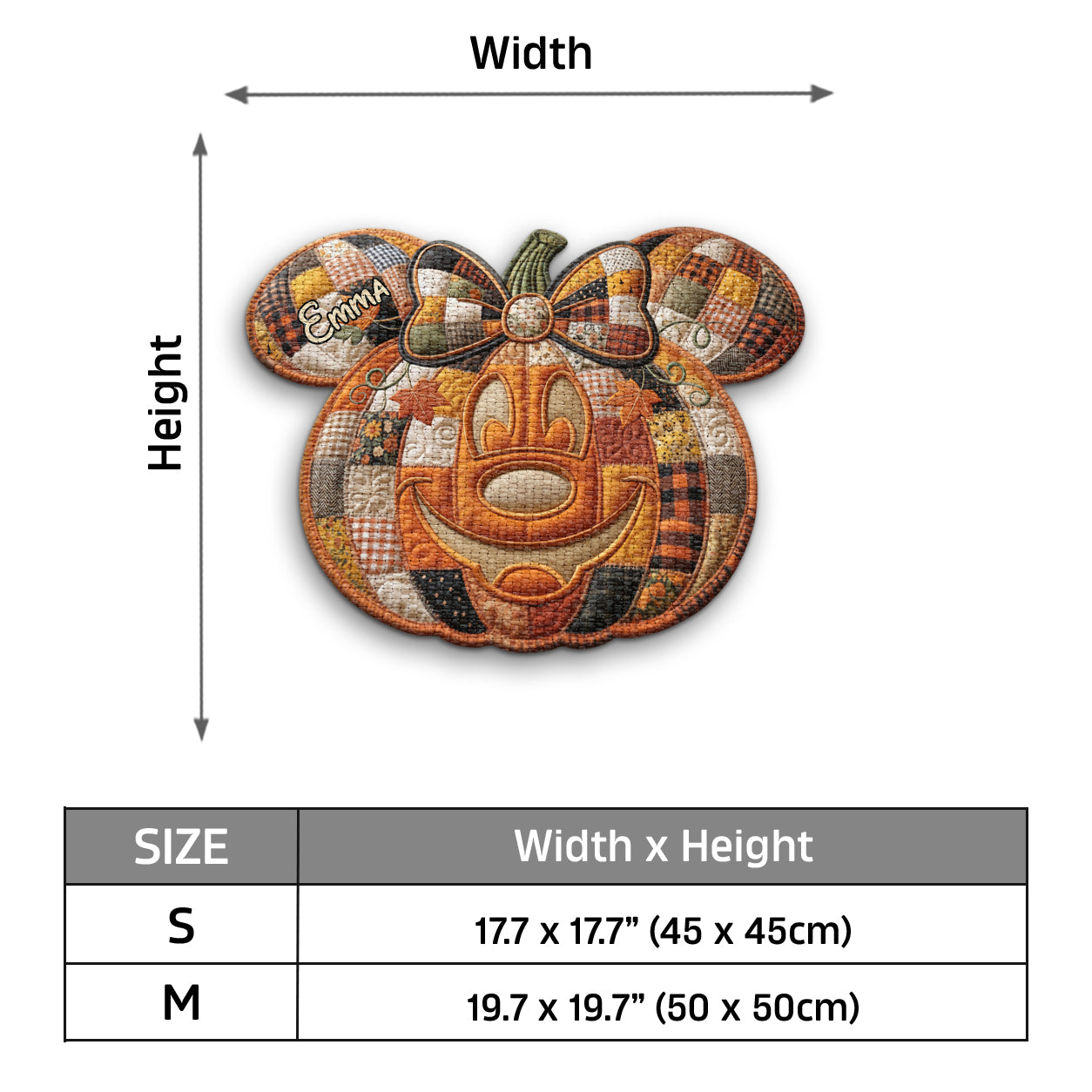 Spooky Magical Night - Personalized Mouse Custom Shape Placemat
